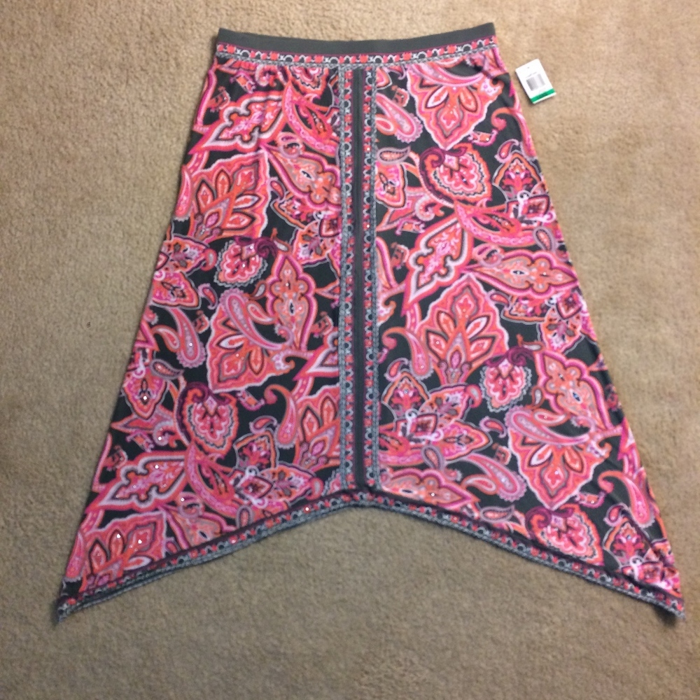 NWOT INC International Concepts paisley skirt